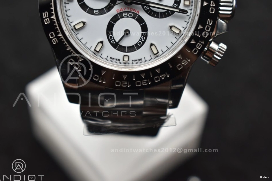 Steel Dial Daytona 1:1 Bracelet on SB VSF White DD4130 Edition Best 904L SS 116500 0323